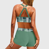 Clémence | Magas Derékú Ráncolt Bikini Szett