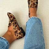 Gia - Elegáns Leopárd Mokaszinok