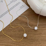 Moissanite kövekből készült nyaklánc Cléa