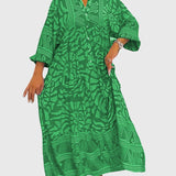Mckinley | Elegáns Mintás Maxi Ruha