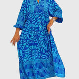 Mckinley | Elegáns Mintás Maxi Ruha