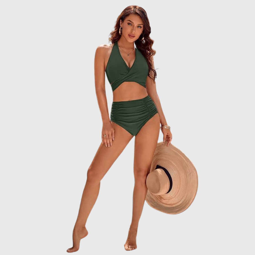 Pascale | Elegáns Magas Derék Bikini Szett