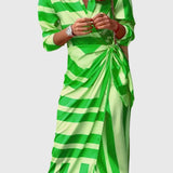 Everly | Elegáns Wrap Ruha Mintával