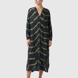 Manon | Elegáns Boho Csíkos Maxi Ruha
