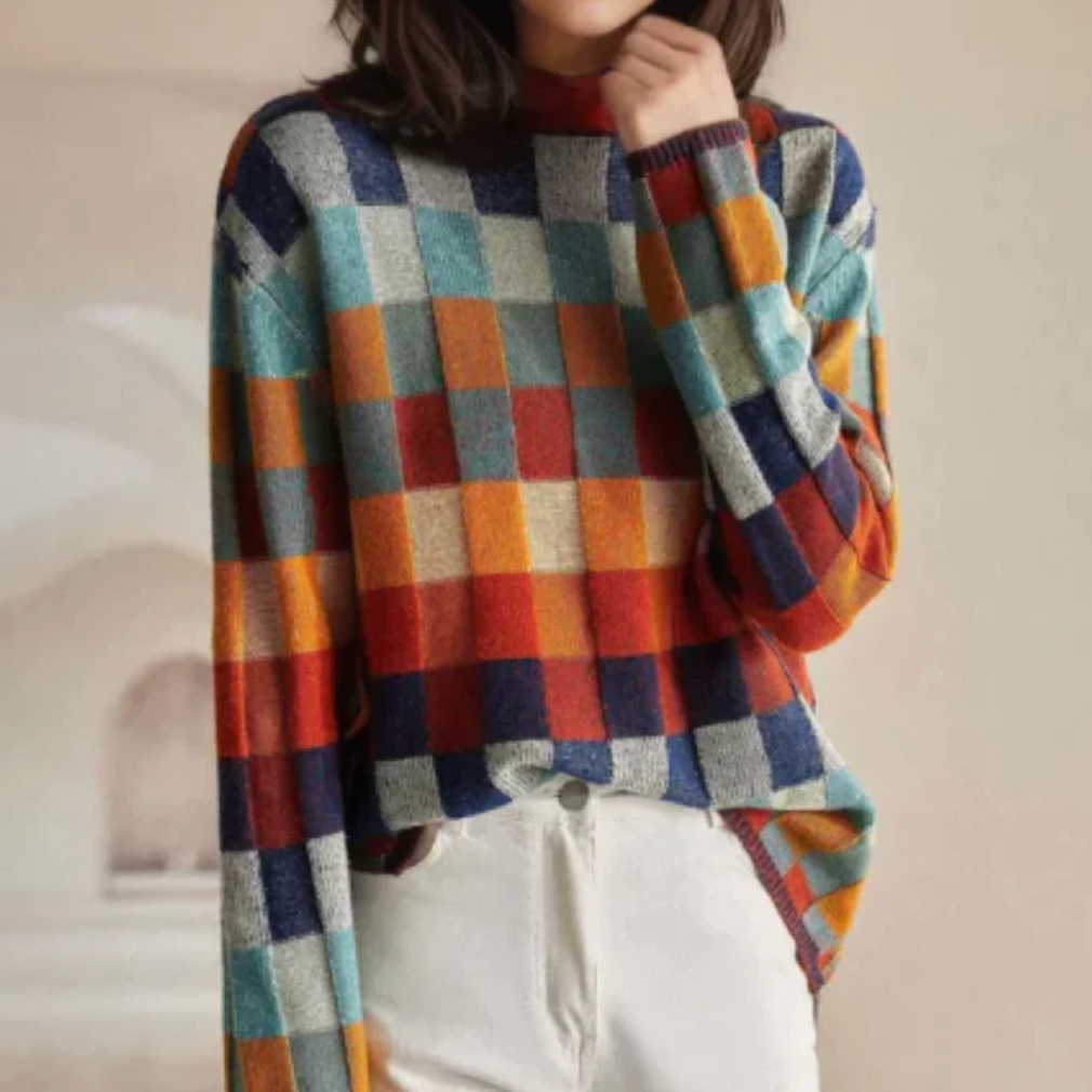 Françoise | Kényelmes retro pulóver