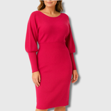 Nina | Elegáns Midi Kötött Ruha