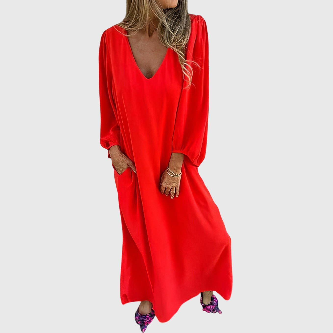 Carol | Hosszú Boho Ruha Zsebekkel