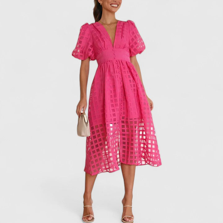 Elanqi | Elegáns Midi Ruha