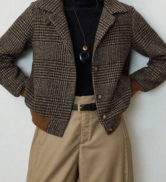 Blythe | Keresztbe nyitott Tweed Dzseki